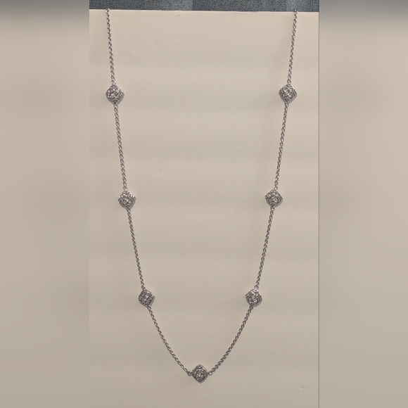 Kendra Scott Jewelry - Kendra Scott Silver Necklace with Geometric Accents Nemera